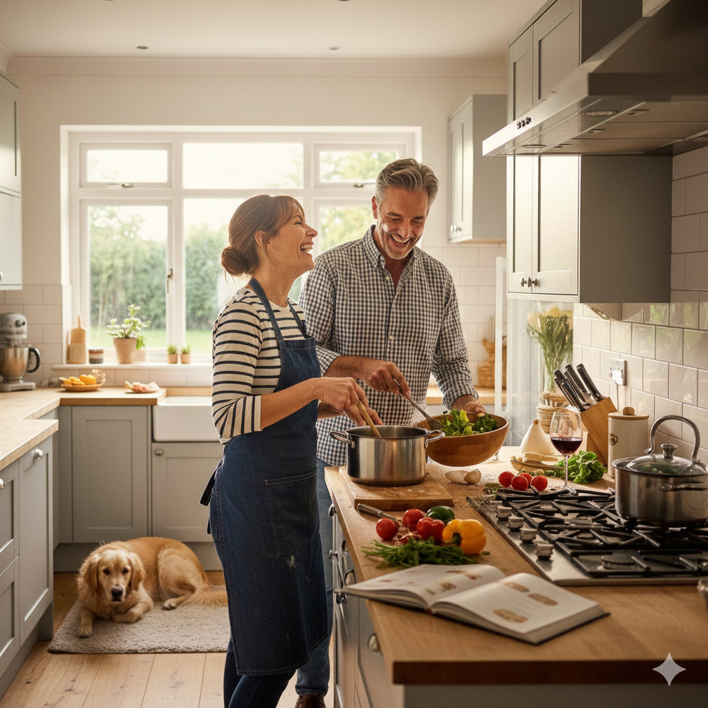Colorful fresh fruits and vegetables